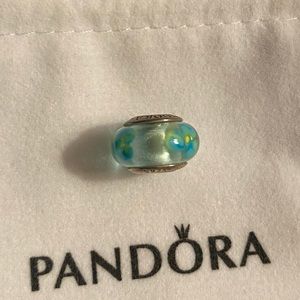 Pandora glass flower charm